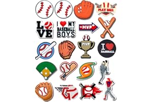 lovinglove Sports Shoe Charms for Clog Shoe Decoration,Baseball Volleyball Softball Soccer Football Basketball Hockey Shoe Charms Accessories Pack for Boy Girl Women Men