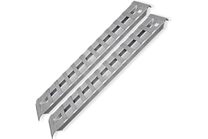 GEN-Y Hitch Heavy Duty Aluminum Loading Ramps - Set of 2, 6 Foot Long x 14 Inches Wide, 6000 lbs Capacity, Hybrid Hook and Plate Ends, Serrated Cross Rungs for Maximum Traction