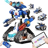 Apitor STEM Coding Robot Toy 6-in-1 Building Kit for Boys 8-12 480 Blocks | APP Remote Control Block Coding Toys, Educational Robotics Learning Educational Gifts for Boys Girls Kids Ages 7 8 9 10 11 12