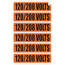 1 8 Volts Voltage Conduit Markers Stickers Decals Labels Electrical 6x Amazon Com 1 8 Volts Voltage Conduit Markers Stickers Decals Labels Electrical 6x Amazon Com