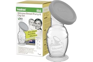 Haakaa Manual Breast Pump with Base 4oz/100Ml+Lid