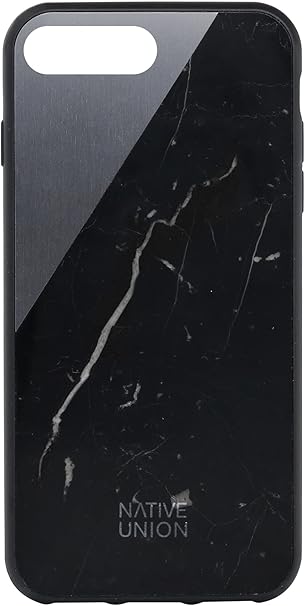 Amazon Native Union Clic 大理石ケース 手作りの本物の大理石 落下防止 衝撃吸収保護カバー 金属スラッシュ付き Iphone 7 Plus Iphone 8 Plus ブラック Native Union ケース カバー