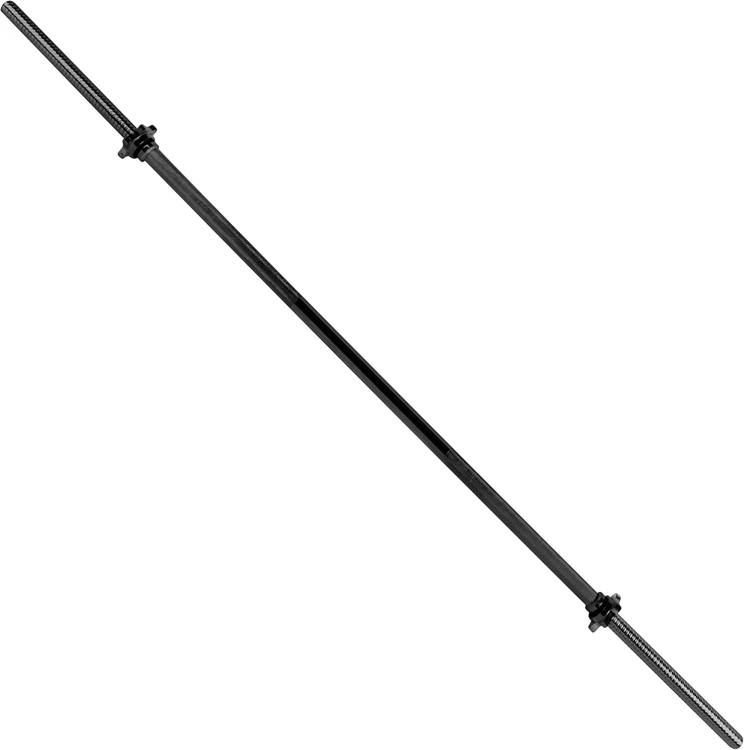 CAP Barbell Threaded Standard Bar, 1-Inch, 250-Pound Capacity, 6-Feet : Straight Barbell Standard Threaded : Sports & Outdoors