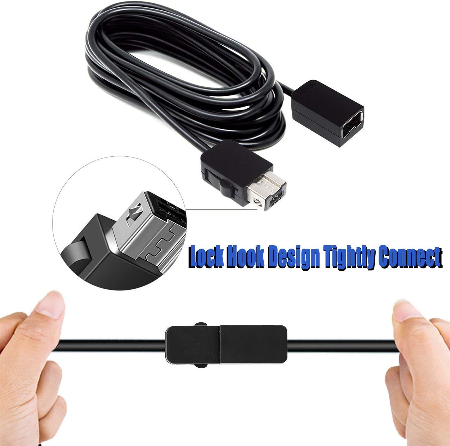 NES Classic Controller with 12FT Cable [2-Pack] for Nintendo Classic Mini Edition,NES Classic 2016,SNES Classic 2017,2 Pack Classic Mini Controllers with 2 Set Conductive Adhesive Pads - Wired Joypad: Computers & Accessories