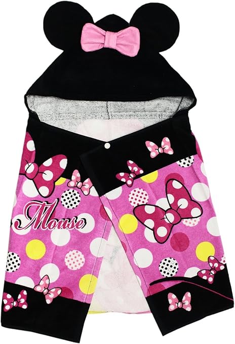 Amazon フード付きタオル ディズニー ミニーマウス ポーズ 約50 100cm Ce ディズニー バスタオル ホーム キッチン オンライン通販