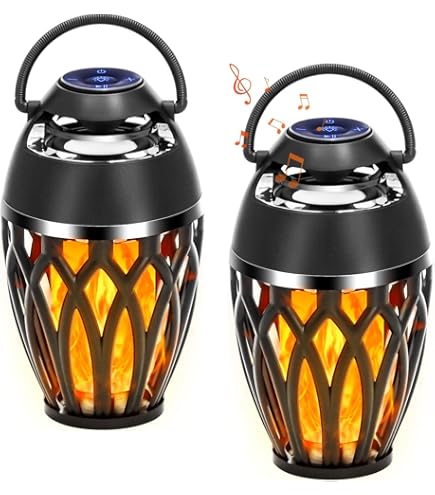 Amazon.com: SKYK LED Flame Outdoor Speaker,Tiki Torch Speakers