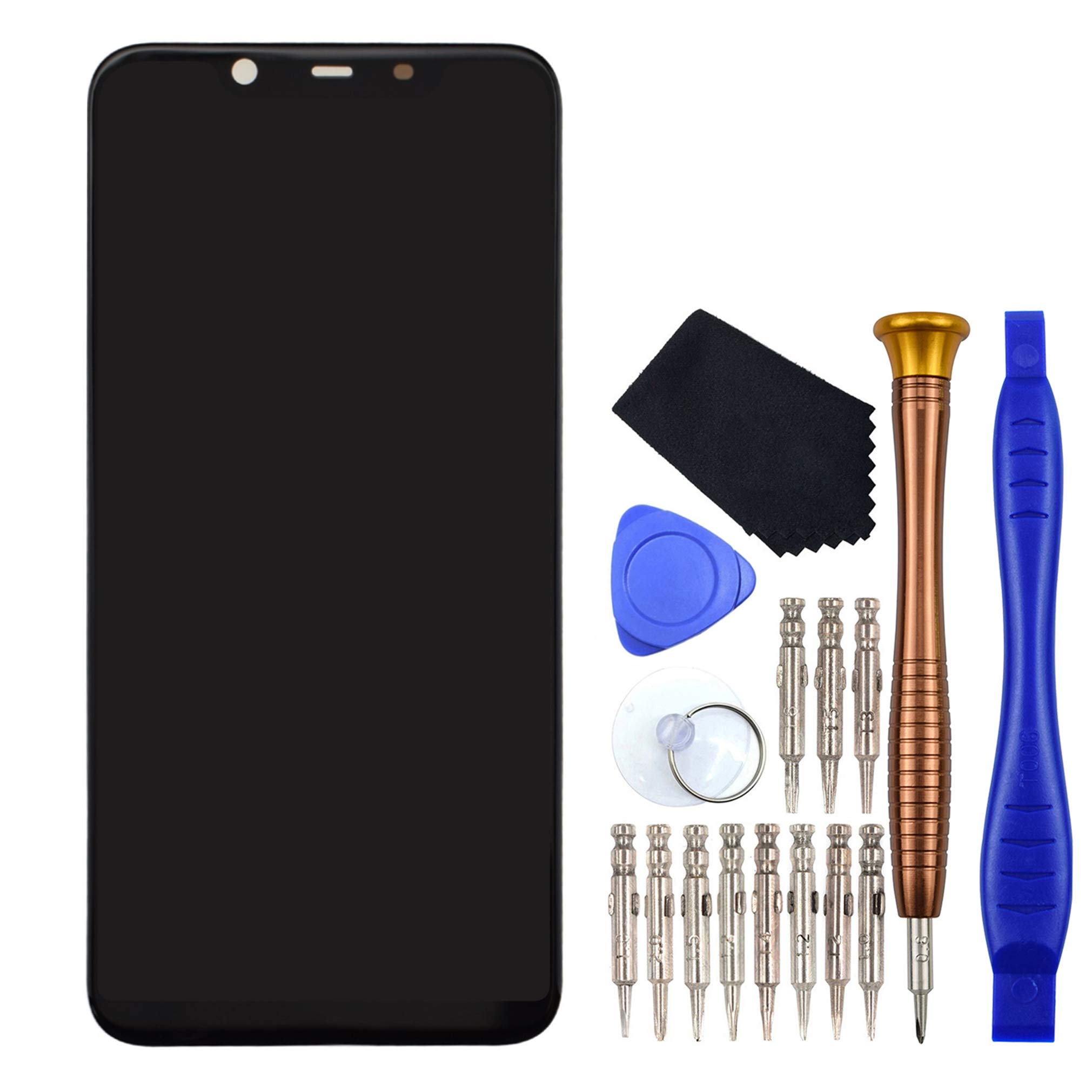 VEKIR Display Digitizer LCD Screen replacement for Nokia 8.1 TA-1113 TA-1115 TA-1131 Black