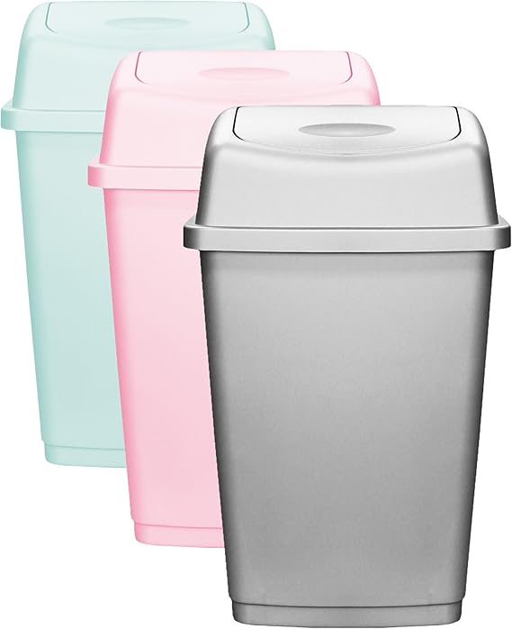 CrazyGadget® 50L 50 Litre Swing Bin Home Garden Kitchen Rubbish Recycle