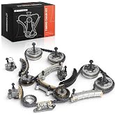 A-Premium Engine Timing Chain Kit w/VVT Sprocket V6 3.0L 3.2L 3.6L | Compatible with Chevy &amp; GMC &amp; Pontiac &amp; Saab &amp; Saturn &amp; Suzuki &amp; Buick &amp; Cadillac, fits Equinox, Canyon, G6, XTS &amp; More