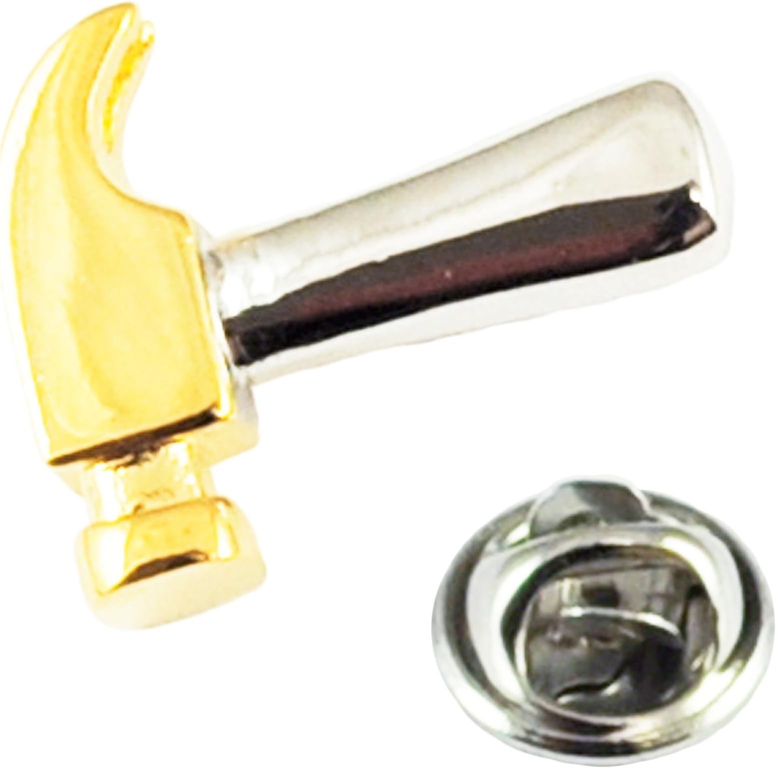 Two Tone Hammer Lapel Pin Badge