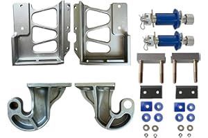 LisylineAuto For Peterbilt Assembly Kit Lower Hood Pivot and Hinge Upper Bracket and Engine Hood Hinge Pivot Bolt Bushing Set for Peterbilt 379 378 377, Replace 13-04708 13-04286 13-04154 13-04164