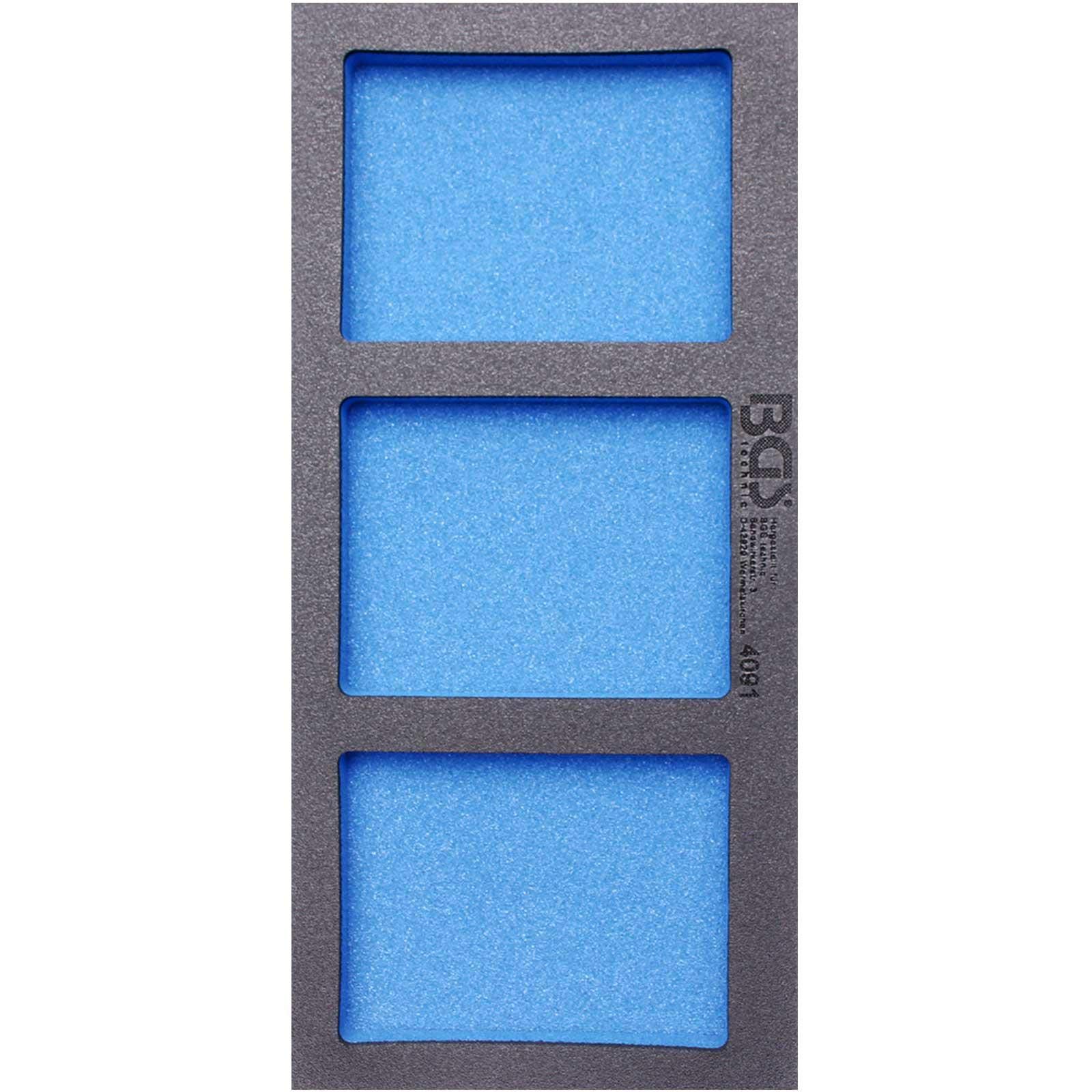 BGS 4091 | Tool Tray 1/3, empty: 3 Storage Compartments | 408 x 189 x 32 mm