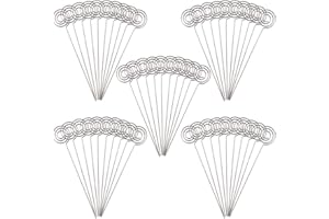 Exquiss 50 Pcs 6" Stand Card Holders Place Cards Holder Photo Picture Note Clip Holders Memo Holder Note Clamp Clay Cake Accessories for Wedding Party Table Number Name Sign (50)