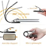Gritin 9 LED Clip On Book Light 3 Color Modes USB-C Rechargeable view 5