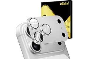 Camera Lens Protector Compatible for iPhone 17 Pro Max,Bling Matte Metal Frame 9H Tempered Glass Rear Camera Screen Cover[Gli