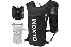 INOXTO Running Hydration Vest Backpack,Lightweight Insulated Pack with 1.5L Water Bladder Bag Daypack for Hiking Trail Running Cycling Race Marathon for Women Men