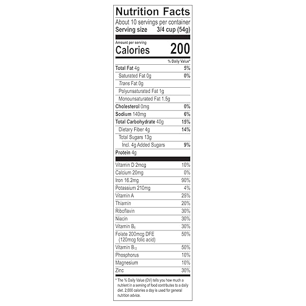 GREAT GRAINS RAISINS, DATES & PECANS BREAKFAST CEREAL FOR ADULTS, CRUNCHY CLUSTERS WITH DRIED FRUIT AND NUTS, NON-GMO, HEART HEALTHY, 19 OZ BOX