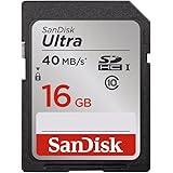 SanDisk Ultra 16GB Class 10 SDHC Memory Card Up To 40MB/s- SDSDUN-0016G-G46 [Older Version]