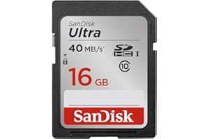 SanDisk 16GB Ultra Class 10 SDHC up to 40MB/s (SDSDUN-0016G-G46) [Newest Version]