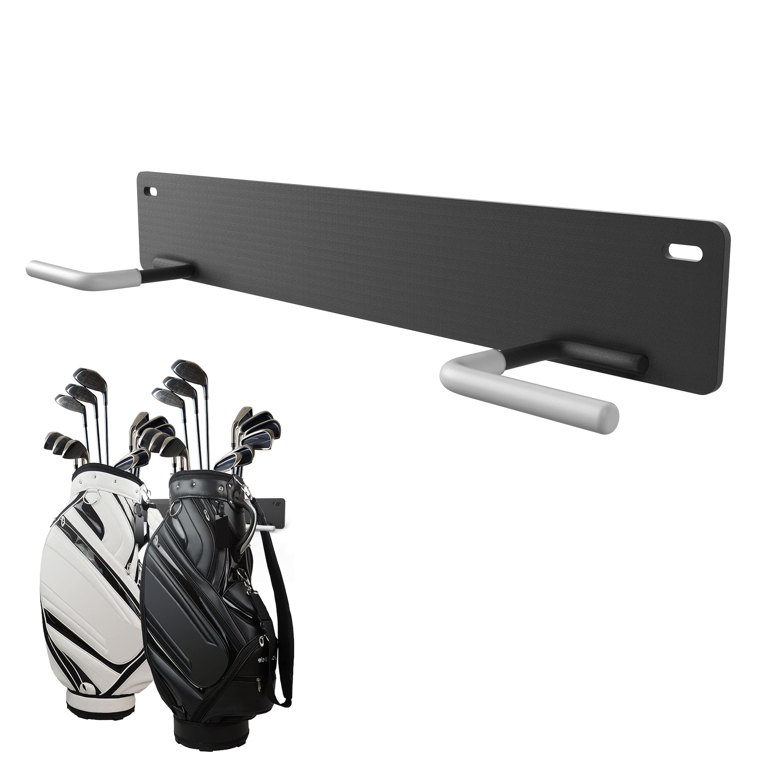 Golf Bag Wall Mount Rack,Durable Golf Storage Organizer,Golf Bag Storage Rack for Garage Wall,Golf Bag Hangers,Golf Club Wall Mount Rack,Blat Blat Golf Bag Organizer-All for Expand Storage Space