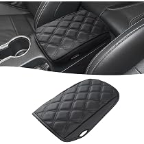 DEYTOP Center Console Armrest Cover For 2002-2012 Ram 1500/2500/3500 With Bench/Jump Seat - Black PU Leather - View #7