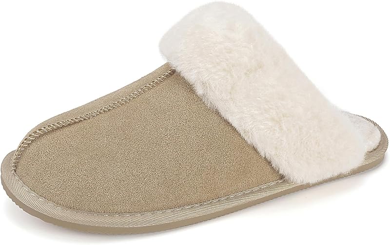 Hausschuhe Damen Pantoffeln Warm Gefüttert, Brandy 38