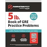 5 lb. Book of GRE Practice Problems: 1,400+ Practice Problems in Book and Online (Manhattan Prep 5 lb)