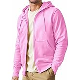 LUYIJIESHENG Mens Zip up Hoodie Full Zip Fleece Lined Pullover Hooded Sweatshirt Long Sleeve Sports Hooded Jacket with Pocket
