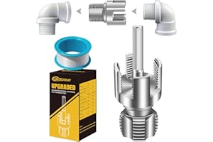 LINGIGAOUT Internal & External Pipe Threading Tool, PVC Pipe Threader, Pipe Threading Tool, 1/2'' 3/4'' Dies Electric Drill Compatible for Home Repair (2PCS) (1/2（DN15))