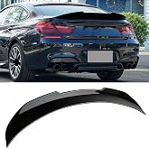 XuyaoAuto Rear Spoiler Wing Fit for BMW 6 Series F06 F13 M6 640i 650i | 2DR Coupe 4DR Gran Coupe Sedan 2012 2013 2014 2015 2016 2017 2018 2019 Trunk Lid Spoiler (Glossy Black)
