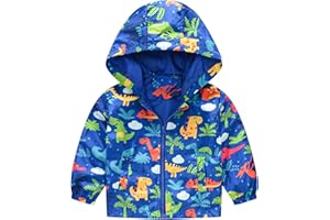 Happy Cherry Toddler Spring Fall Windbreaker Jacket Cartoon Printed Hoodie Mesh/Fleece Liner