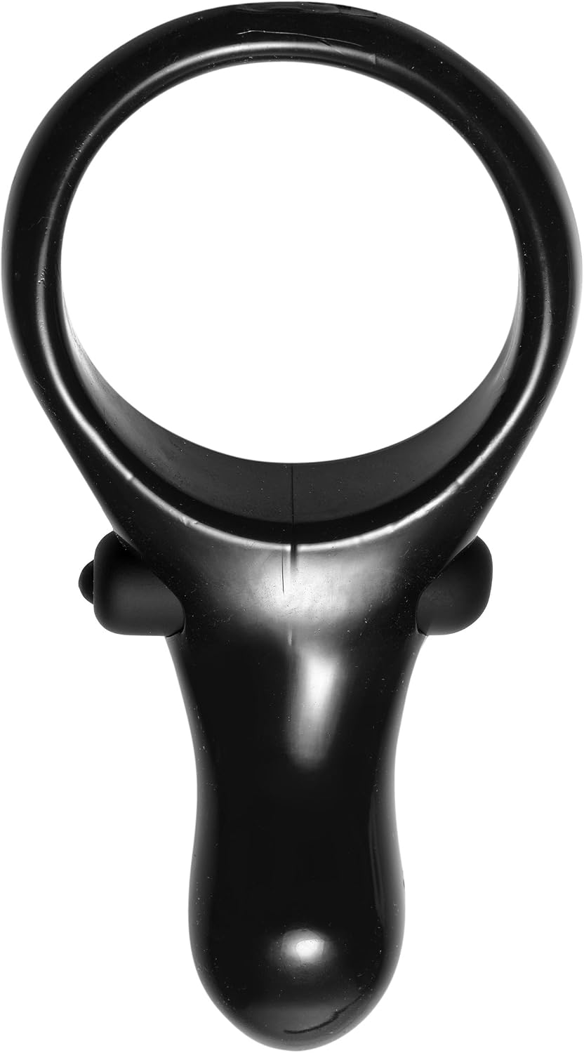 Master Series Black The Mystic Vibrating Cock Ring with Taint Stimulator - Image 4