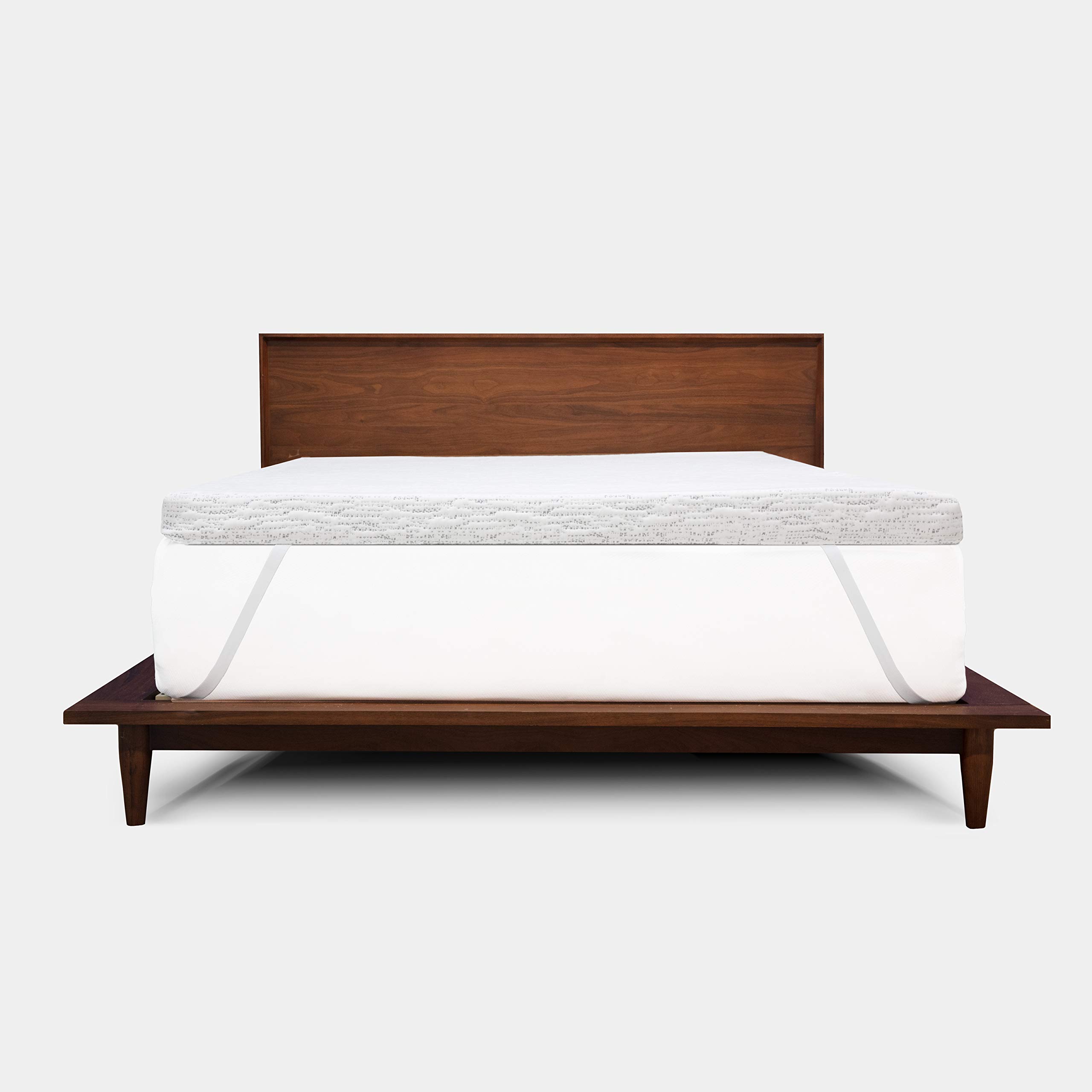 ViscoSoft 3 Inch Charcoal Memory Foam Mattress Topper Twin XL Select