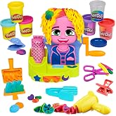 Play-Doh Hair Stylin' Salon Playset with 6 Cans, Pretend Play Toys for Girls and Boys Ages 3 and Up