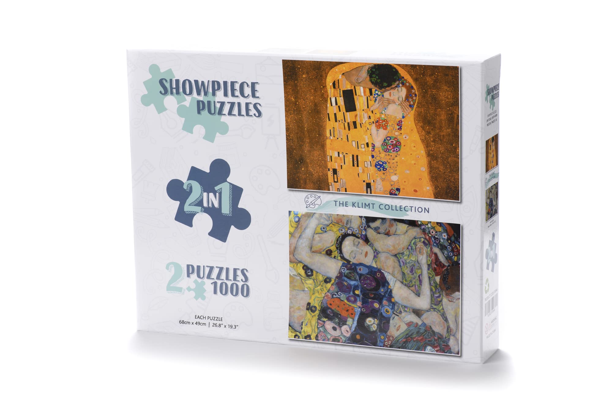 Showpiece Puzzles 2 x 1000 Piece Collection (Klimt)