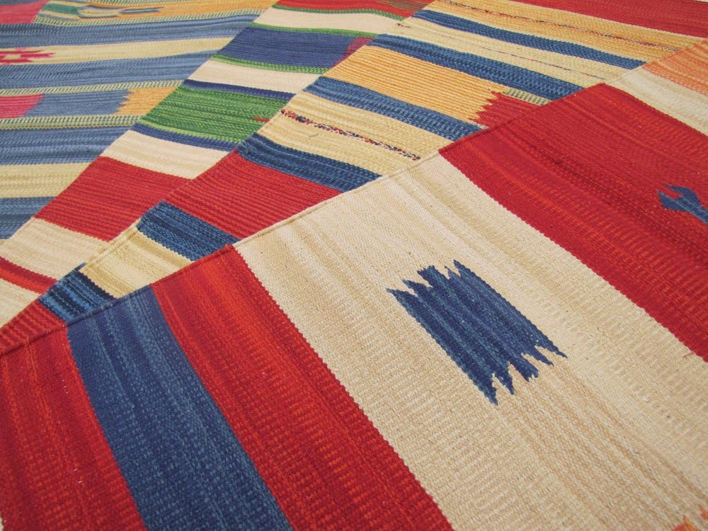 tapis art antiquites 280x60 cm autentic khilim jahnu tapis kelem indians made lavable en machine pec nu pec nu