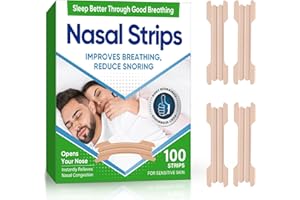TOPKECH Nasal Strips,Extra Strength Nasal Strips for snoring, 100 Count | Effective Anti-Snoring to Enhance or Improve Nasal Breathing,Comfortable Snoring Solution & Nasal Congestion Relief Caused by Colds