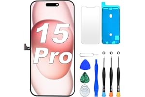 DIGI4U LCD for iPhone 15 Pro Screen Replacement, 6.1''[3D Touch][Small Notch] Screen for iPhone 15 Pro Display Digitizer Assembly, with Repair Tools for iPhone 15 Pro LCD