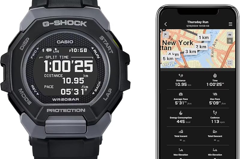 Montre Digital Quartz pour Hommes G-Shock G-Squad