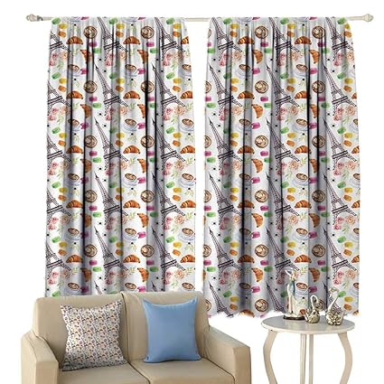 Amazon Com Hobeauty Modern Blackout Window Curtain Europe