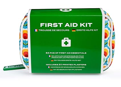 Yellodoor 84 Stück Mini Travel Erste Hilfe Set (glückliche Blumen) Perfekte kleine und leichte Größe