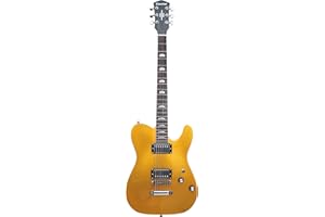 Censtar Electric Guitar, Solid Electric Guitar Consists of a Roasted Mahogany Body and Maple Neck,Professional/Full Size Mercury Electric Guitar for Adults.
