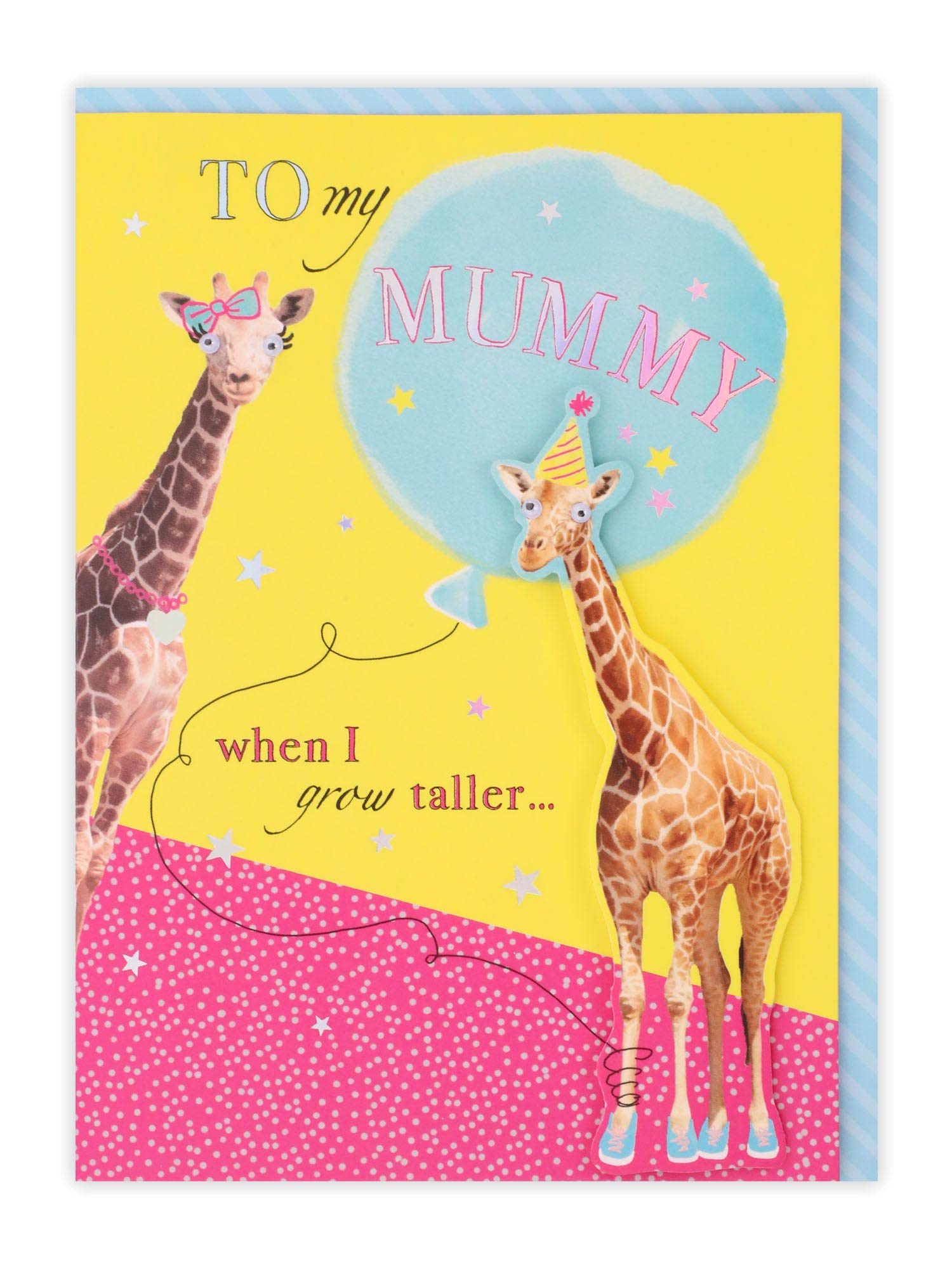 Clintons: Party Giraffes Mummy Birthday Card 127x178mm, multi, 1149172