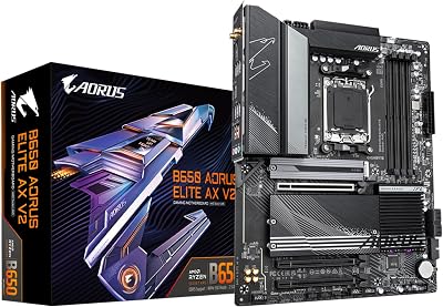 GIGABYTE B650 AORUS Elite AX V2 AMD AM5 DDR5 PCIe 5.0 WiFi6E 2.5GbE Motherboard