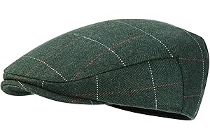 STARANCE Men Hat Wool Blend Newsboy Ivy Tweed Flat Cap