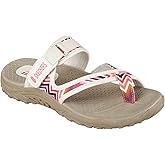 Skechers Women's Reggae Zig Swag Flip Flop,Natural,5 M US