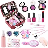 Girls' Pretend Play Makeup Set Role-Playing Cosmetic Kit Perfect for Birthdays and Christmas Toy Cosmetics Set for Toddlers Suitable for Girls Ages 3+ (Not Real Cosmetics)