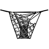 Victoria's Secret Shimmer Heart Embroidery Adjustable String Bikini Panty Color Black New