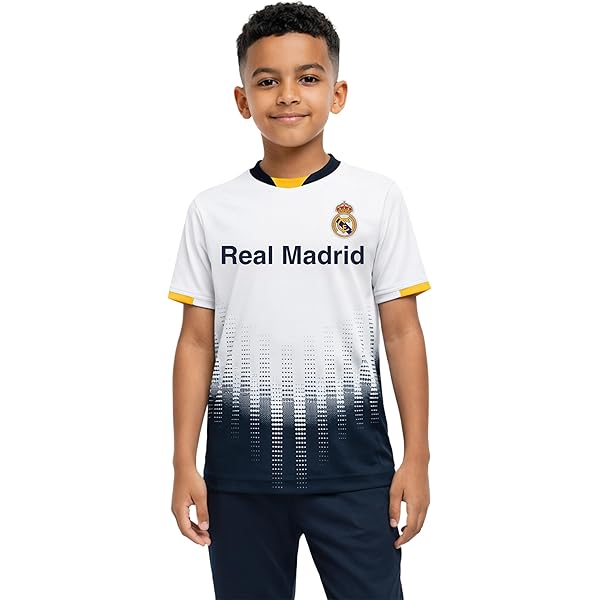 Amazon.com : adidas Youth Real Madrid Away Jersey (Grey/Solar
