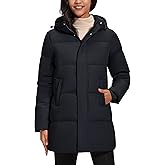 YUCOLEN Women's Down Jacket with Hood Parka Winter Coats Puffer Warm Jackets Waterproof Long Fashion Outwear